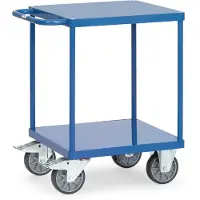 Fetra Hauptartikel 2496B Tafelwagen Afleider Staal Poedercoating Laadvermogen (max.): 500 kg Stralend blauw (RAL 5007)