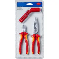 Knipex Elektro-Installatieset | 1 x 13 86 200, 1 x 16 95 01 SB, 1 x 70 06 160 - 00 31 30 BK V01