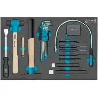 Hazet Gereedschapset · haakse schroevendraaier · diverse gereedschappen 163-60/22 · Binnen-zeskant-profiel · 22-delig