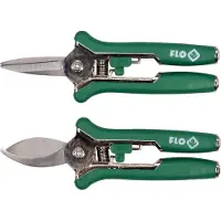 Flo Serie - Tuinschaar Set - 150mm - 2 Stuks - Ergonomische Handgreep