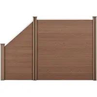 Neu.holz HKC Schuttingpanelen set vierkant/schuin 183x277cm bruin