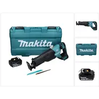 Makita Sabelzaag, DJR 187 F1K Accu Reciprozaag 18 V Brushless + 1x Accu 3,0 Ah + Koffer - zonder lader
