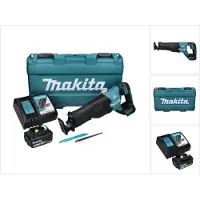 Makita Sabelzaag, DJR 187 RF1K Accu Reciprozaag 18 V Brushless + 1x Accu 3.0 Ah + Lader + Koffer