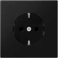 JUNG SCHUKO-stopcontact, 16 A, 250 V, Safety Plus, geverfde Duroplast behuizing, serie LS, grijs, 1 stuk.