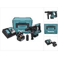 Makita DHR 243 RFJ Perforateur sans fil Brushless avec SDS-Plus + 2x Batterijen 3.0 Ah + Chargeur + (Oplaadbare batterij)