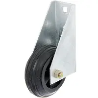 Alberts 214364 poortwiel | voor zware poorten, om vast te schroeven | thermisch verzinkt | Ø80 mm