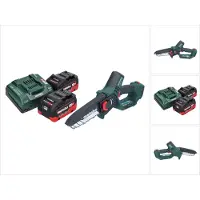 Metabo MS 18 LTX 15 accu-houtzaag 18 V 15 cm 5 m/s + 2x accu 5,5 Ah + oplader