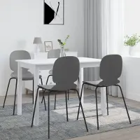Prolenta Maison Exclusive - Eettafel, wit, 114x71x75 cm, massief rubberhout