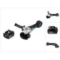 Makita DGA 517 F1 accu haakse slijper 18 V 125 mm borstelloos + 1x oplaadbare accu 3.0 Ah - zonder lader