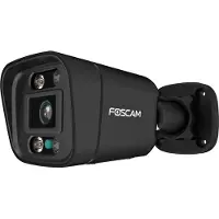 Foscam V4EC Beveiligingscamera Buiten – 4MP 2K QHD Starlight PoE IP Camera – Kleur Nachtzicht – Persoonsdetectie – 2-weg Audio – Spotlight Sirene – IP66 – Zwart