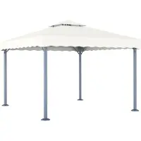 The Living Store De Living Store Paviljoen, 300 x 300 cm, crème kleur, aluminium