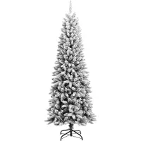 Syfax Kunstkerstboom met sneeuw 210 cm PVC en PE