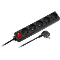 Rebel - Stroomverlengkabel - 3m - 5 Stopcontacten - 3x1,5mm²