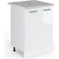Vicco R-Line Keukenonderkast – 60 cm, WB Marmer Wit Hoogglans
