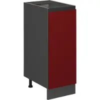 Vicco R-Line Apotheekkast – 30 cm J-vorm, zonder werkblad Rood