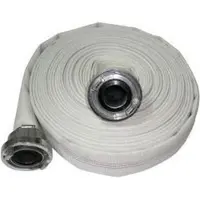 Silver Zilveren waterslang, 1" x 20M, brandslang van canvas