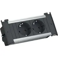 Bachmann KAPSA X-Small 2x geaard stopcontact, montage stekker
