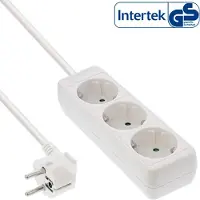 InLine Stekkerdoos met 3 contacten / wit - 5 meter