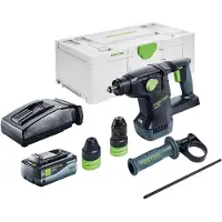 Festool KHC 18 Basic accu combihamer 18 V 2,6 J Plus Brushless + 1x accu 8.0 Ah + lader + systainer