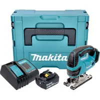 Makita DJV 180 SG1XJ accu decoupeerzaag 18 V 135 mm + 1x accu 6,0 Ah + oplader + Makpac