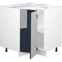 Vicco Fame-Line Keukenkasten – 80.5 cm, WB Eik Donkerblauw hoogglans