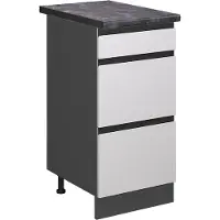 Vicco R-Line Keukenonderkast – 40 cm met laden, WB Antraciet Wit