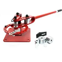 Wiltec Compact buigapparaat, 255 x 1250 x 235 mm, buigmachine voor platstaal, constructiestaal, rondstaal en vierkantstaal, met 7 matrijzen van 25,4-76,2 mm