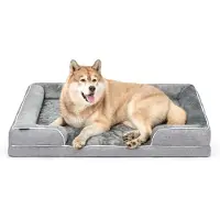 Lionto orthopedisch hondenbed, memoryfoam, antislip & wasbare hoes 122x89x20 cm