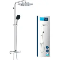 GROHE Vitalio Comfort 250 douchesysteem met thermostaat - Waterbesparend - Chroom