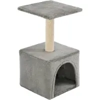 Syfax Kattenkrabpaal met sisal krabpaal 55 cm grijs