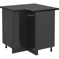 Vicco R-Line Hoekkast – 75.6 cm, WB Antraciet Antraciet Hoogglans