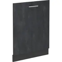 Vicco R-Line Vaatwasserfrontpaneel – 60 cm zonder werkblad Zwart beton