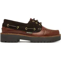 Barbour Bootschoen Women Darras Boat Shoe Dark Brown-Schoenmaat 38