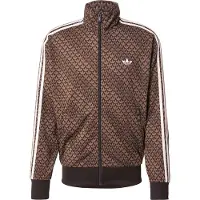 Adidas Originals Sweatvest 'Firebird' bruin / ombergrijs / wit