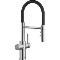 BLANCO Catris S - Keukenkraan met filterfunctie en flexibele uitloop, mat zwart 526707