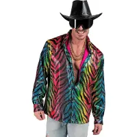 Widmann Paillettenshirt heren tijger print