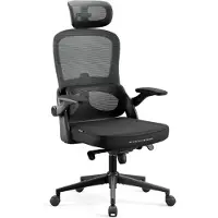 Diablo - Bureaustoel V-LIGHT - Ergonomische bureaustoel verstelbaar - Zwart