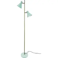 Dyberg Larsen Design vloerlamp Sleep, groen, Woon-/ Eetkamer, metaal, Design, vloerlamp