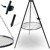 Berdsen BD-884 Driepoot voor boven het vuur met grill 180 cm, rooster 80 cm