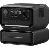 EcoFlow RIVER 3 Max (RIVER 3 Plus + extra batterij EB300) (zwart, 572 Wh, X-boost 2.400W, 2 LFP-batterijen)