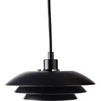 Dyberg Larsen Hanglampe , DL20, dimbare, Zwart, Woonkamer, Metaal, Scandinavisch