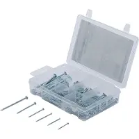 Kraftmann BGS 88130 - Assortiment de clous et pointes | 200 pièces