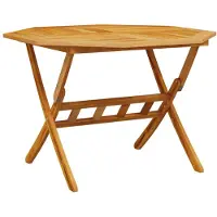 vidaXL Tuintafel inklapbaar Ø110x75 cm massief acaciahout