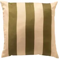 Textino APOLLO - kussenhoes outdoor 40x40 cm - gestreept - Olive Branch - groen, beige