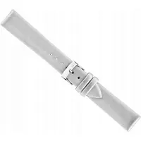 Morellato Satin Zilver Leren Horlogeband 14mm - Zijdezacht & Antiallergisch