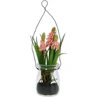 Viana Druivenhyacint kunstroze in glas 16cm