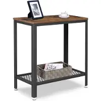 Vasagle Bijzettafel in industriële stijl met plank