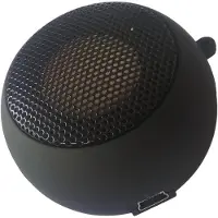 LONGZIMING -Mini Bluetooth-luidspreker - Draagbare luidspreker - Compact ontwerp met ingebouwde audiokabel en oplaadbare batterij - 1 stuk - Zwart