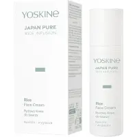 Yoskine Japan Pure Rice Infusion Gezichtscrème – Intense Hydratatie met Rijstextract + Hyaluronzuur – Voedende Dag- & Nachtcrème – Voor Alle Huidtypes – 50 ml