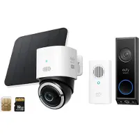Eufy Security Buitencamera S330 4G LTE – Outdoor Cam + Security E340 Video Deurbel met Chime